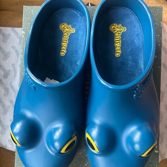 JW ANDERSON - Wellipets Frog Loafers Slippers - Blue - Sz 8 UK (42 EU) - BNIB - Picture 6 of 7